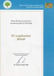 Arbeit nach dem HACCP-Gesetz